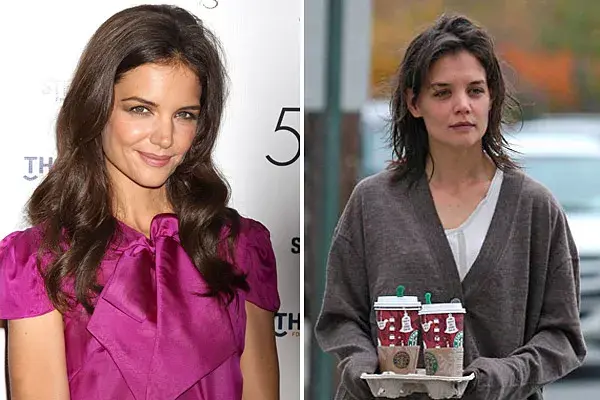 Katie Holmes: esa cara la tenemos todas cuando recién nos levantamos