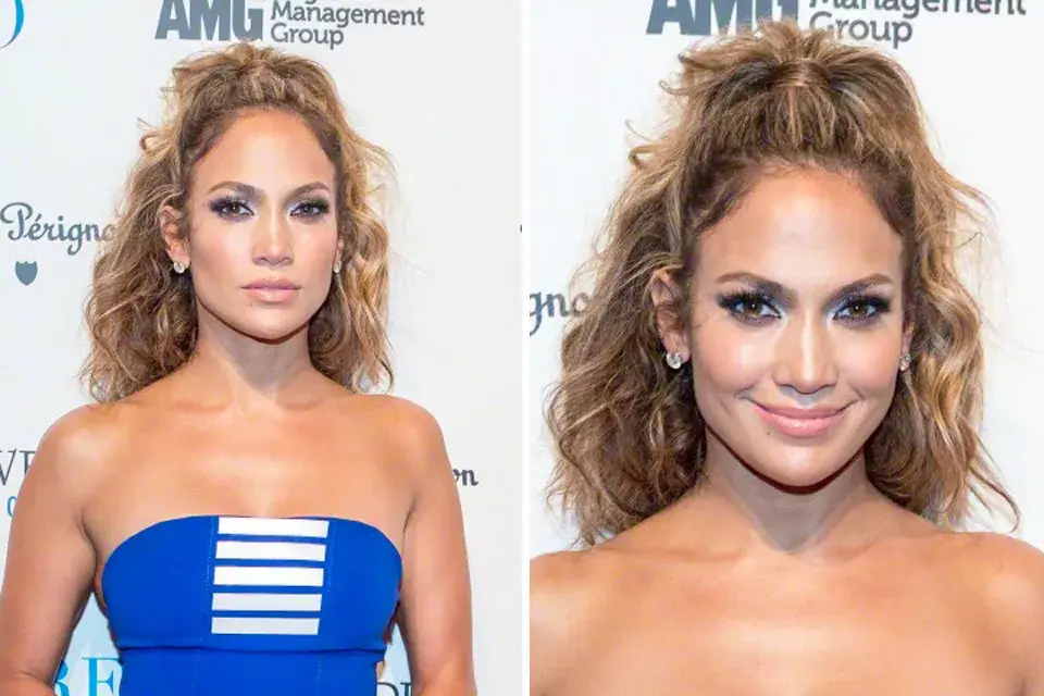 Otra versión de semi recogido: bien tirante y bien arriba con ondas. Sinceramente, no es lo que mejor le queda