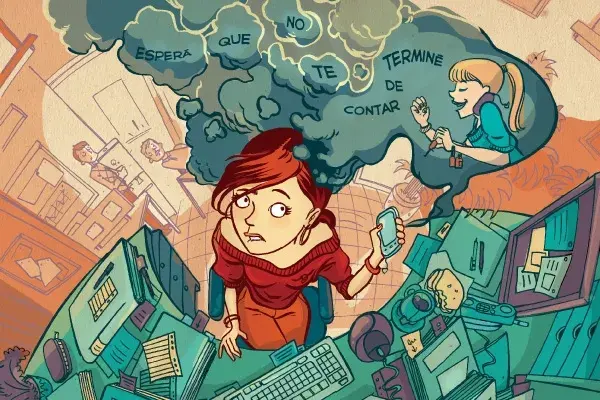 ¿Tu amiga te deja cansada de tanto escucharla? - Ilustración de Erivil