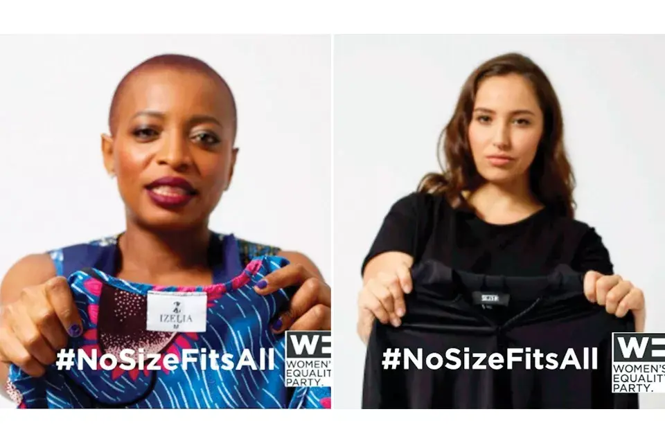 Miles de mujeres alrededor del mundo se sumaron a la campaña #NoSizeFitsAll, mostrando las etiquetas de sus prendas en las redes