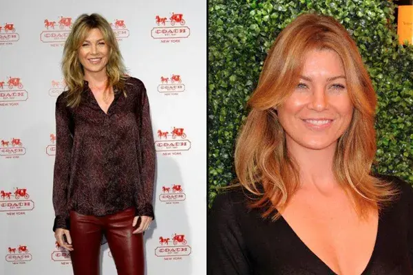 La actriz Ellen Pompeo - Meredith en Grey s Anatomy, lleva el pelo y el jopo con raya al medio. El rebajado le da un look bien vaporoso