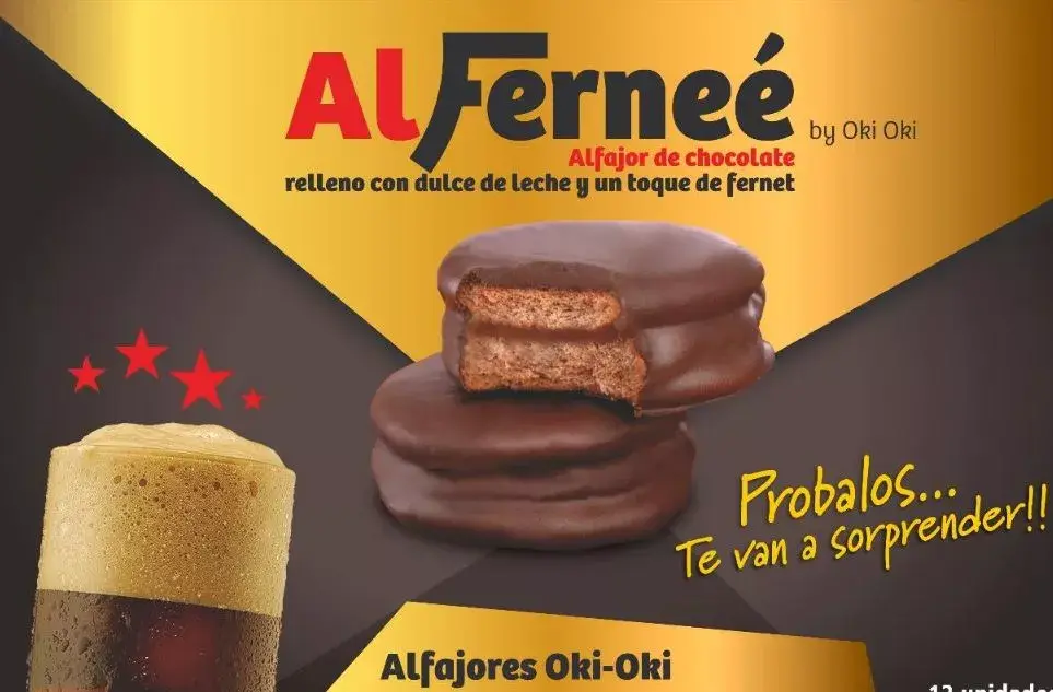 Alfajor de Fernet, de origen cordobés.