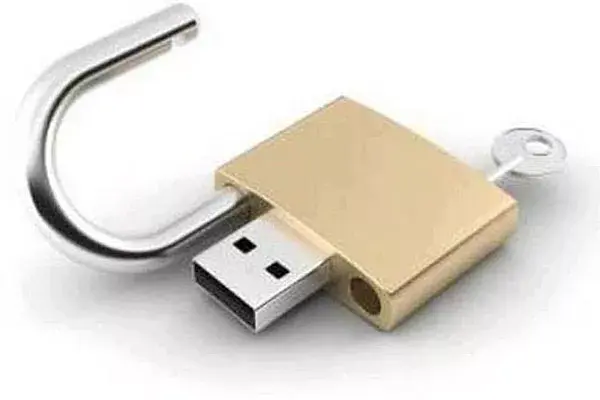 Un pendrive ideal para guardar información confidencial. No importa dónde te lo olvides, nadie podrá revisarlo si lo dejás "bajo llave"