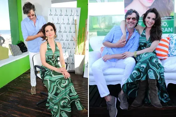 Natalia Oreiro, diosa como siempre, estuvo en la apertura de la Peluquería Sedal, en Mar del Plata, y junto a su peluquero de cabecera, Sergio Lamensa, probó varios peinados