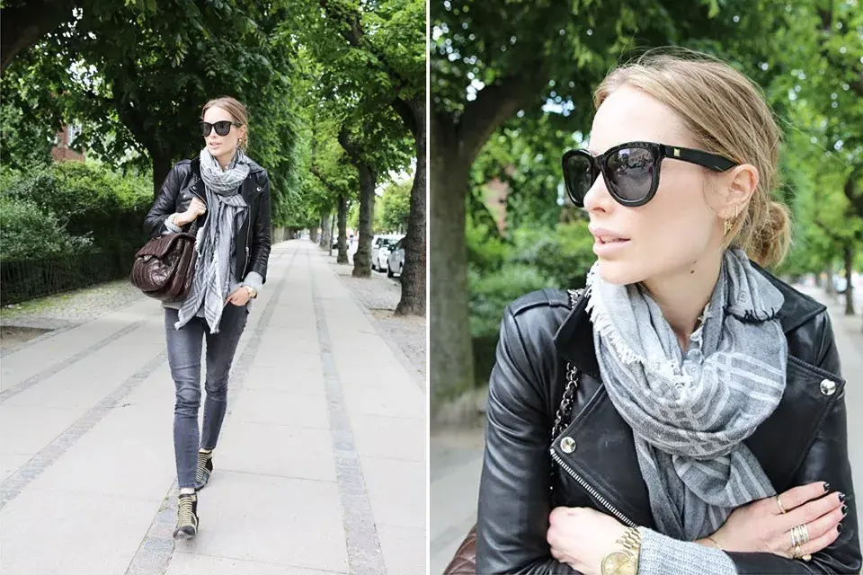Un look simple y con accesorios de buena calidad