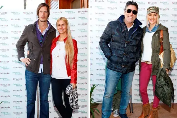 Iván de Pineda y Luz Barrantes; Paul García Navarro y Pía Slapka en la inauguración del Nuevo Centro de Exploración Acuática en el Bioparque Temaikèn. ¿Cuál de estas dos parejas te parece más canchera?