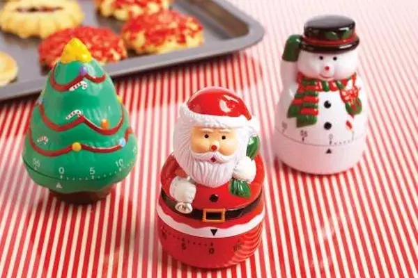 ¿Qué tal estos temporizadores navideños para asegurarse de no quemar la comida?