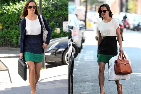 Aunque sea la hermana de la Duquesa de Cambridge y esté en la mira de todos los paparazzi, Pippa Middleton usa y reusa este vestido que tanto adora