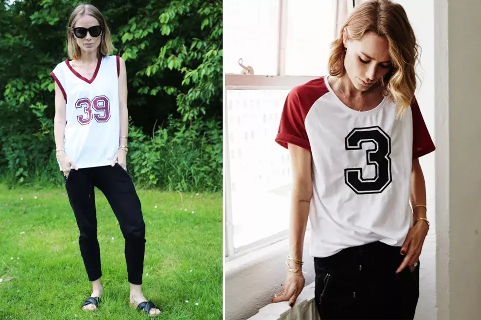 Anine también adopta el look sporty-chic