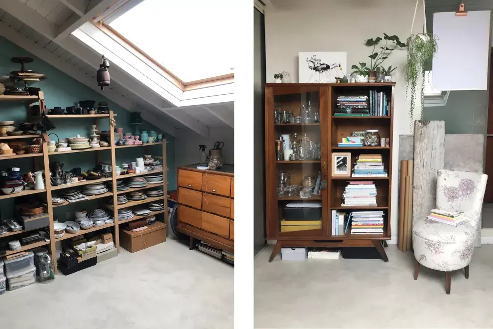 Privilegiar la luz natural es vital para mantener la buena energía. Los objetos de trabajo, siempre conviene tenerlos a la vista. 