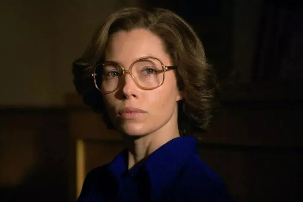 Jessica Biel como Candy Montgomery. Foto: Hulu