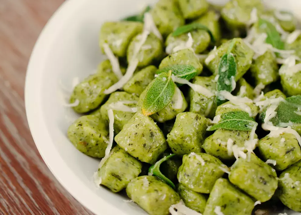 Ñoquis de espinaca. Foto gentileza: Cosi Mi Piace