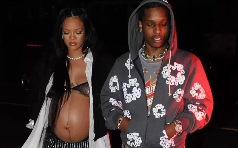 Rihanna y el rapero A$AP Rocky