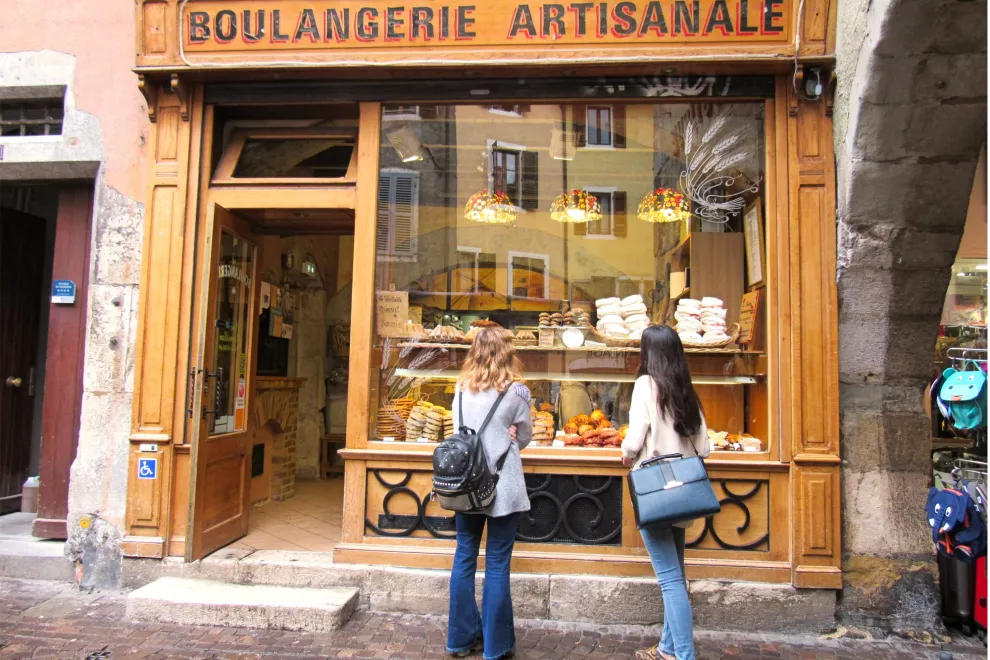 Una panadería tradicional en Annecy