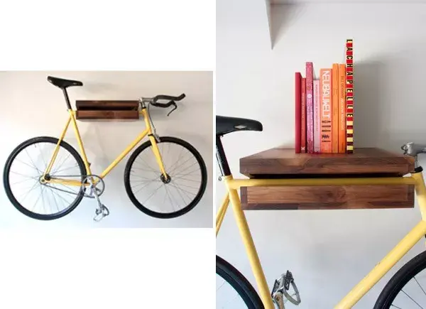 Ideal para espacios reducidos, el estante para colgar bicicletas; ¿cómo lo ves en tu living?