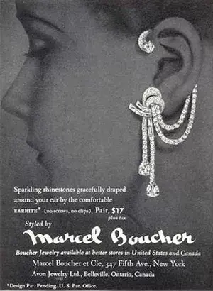 Los primeros earcuffs, creados por Marcel Boucher