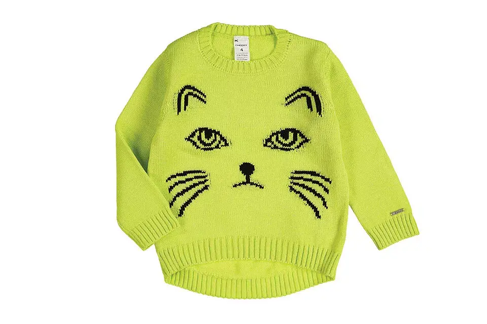 Suéter gatito para el invierno (Cheeky, $468)