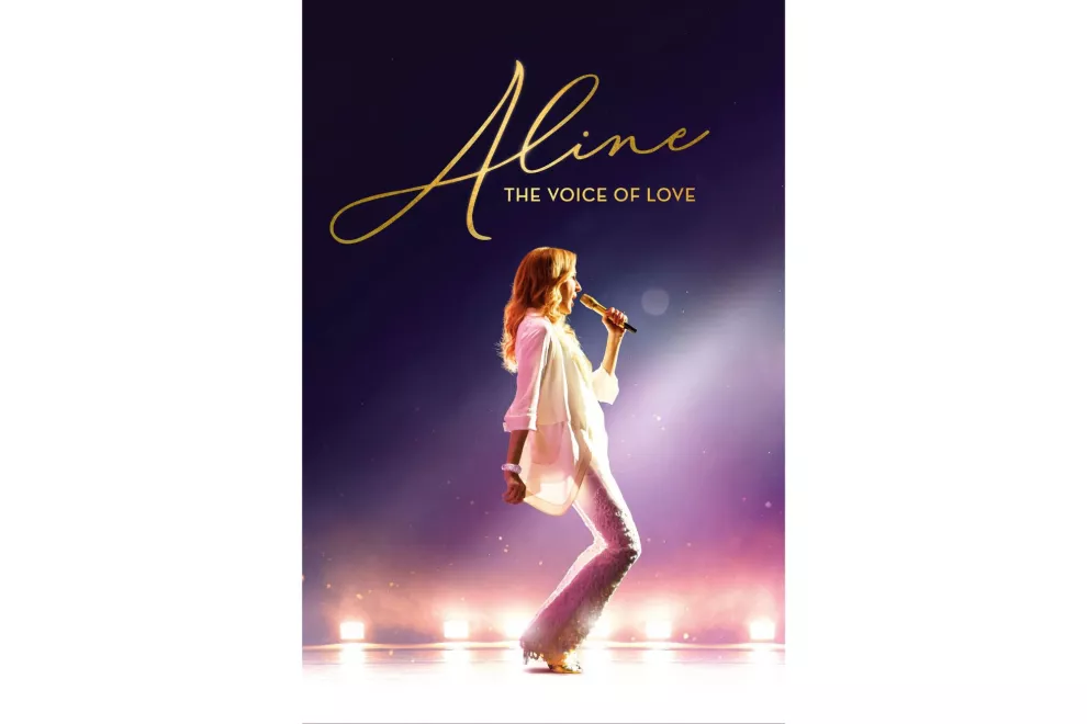 Afiche promocional de Aline (La voz del amor)