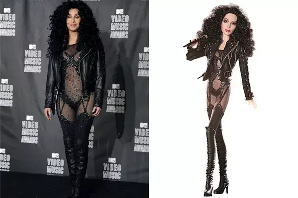 Cher y su mini me: transparencias y mucho cuero a full