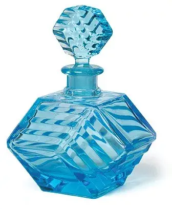 Perfumero de vidrio prensado. Onirico Deco, $80.