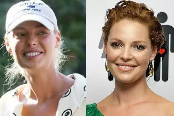 Sin maquillaje, Katherine Heigl se protege detrás del cap