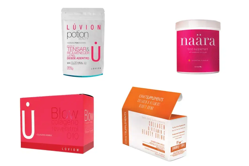 Potion beauty. Luvion, $1160. Jeunesse, $2330. Blow Luvion, $2479. Collagen Vitamin C. Idraet, $1470 