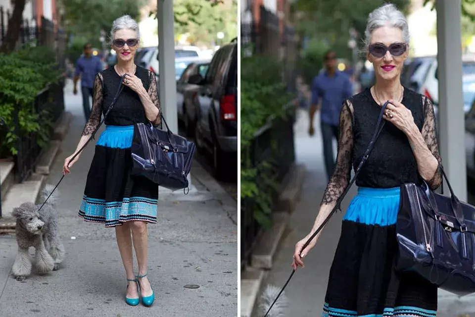 La modelo y empresaria, Linda Rodin y su pelo canoso, un sello muy distintivo de su persona