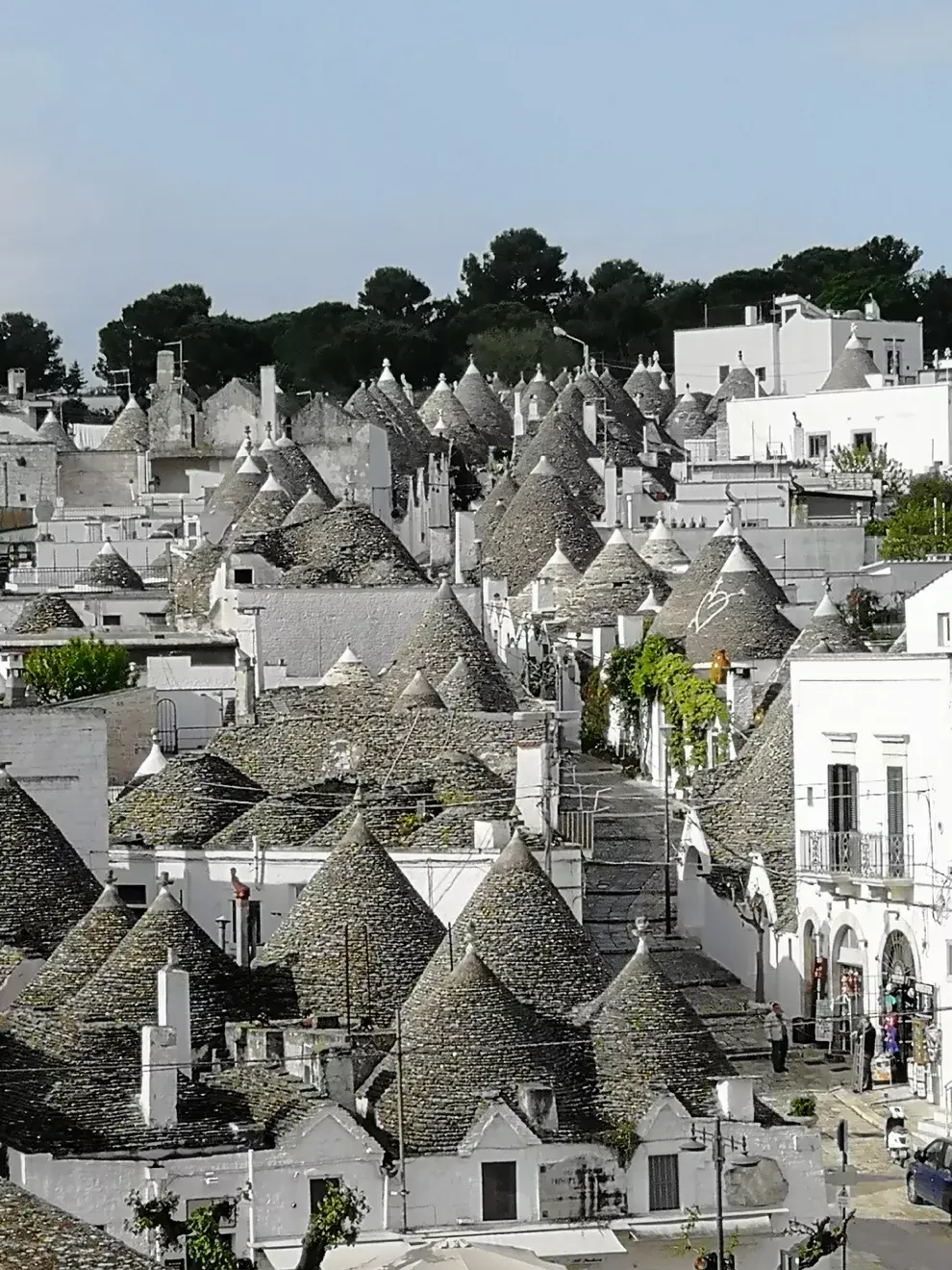 Los "trullos" de Alberobello.