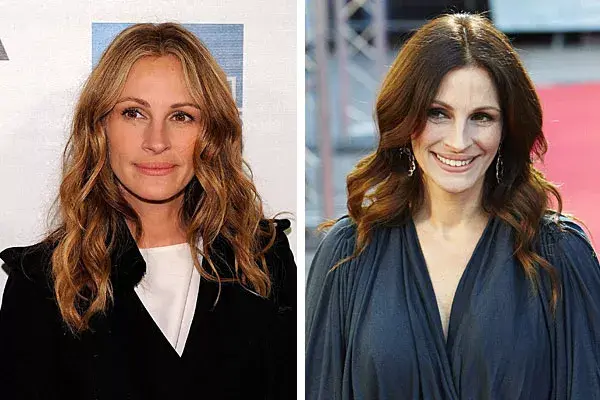 Julia Roberts cambió varias veces su color de pelo y siempre mantuvo sus ondas naturales