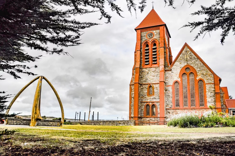 La iglesia anglicana más austral del mundo, en Ross Road