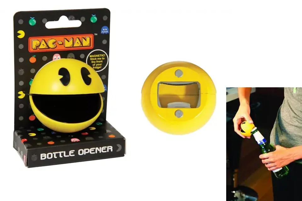 ¡Muy divertido este destapador de Pacman! Ideal para regalarle a algún amigo