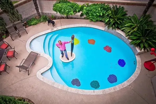 ¿Qué te parece esta pileta ideal para los más chicos de la familia? ¿La harías en tu casa?