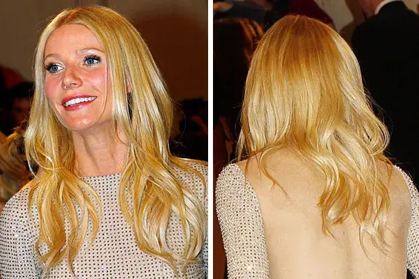 Bien rubia, Gwyneth Paltrow eligió un look con ondas suaves