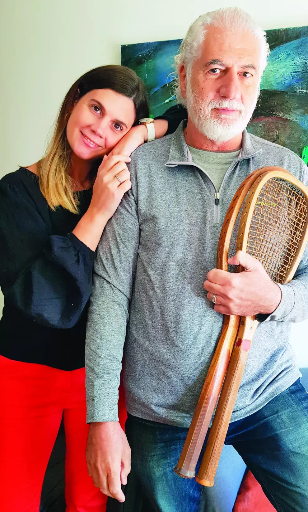 Meli Luppo (35) y su papá, Eduardo (64)