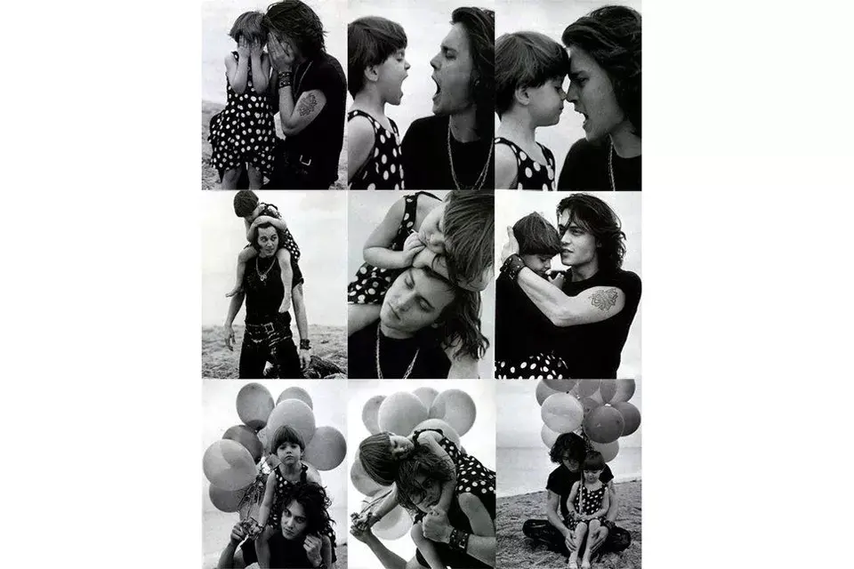 Con su padre, el actor Johnny Depp