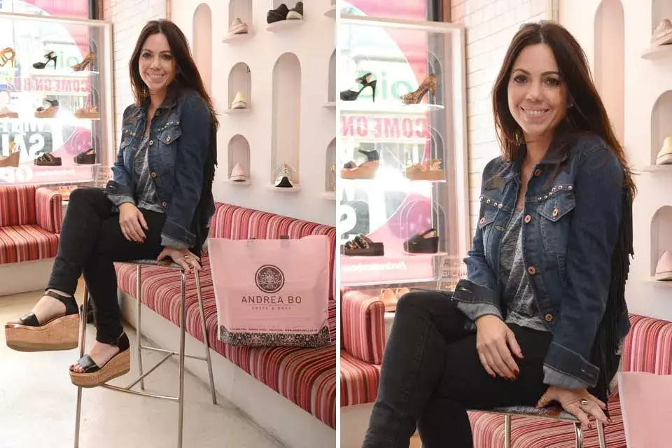 Fanática de los zapatos, Pía Shaw pasó por el showroom de Andrea Bo y renovó su vestidor con la nueva colección de la marca