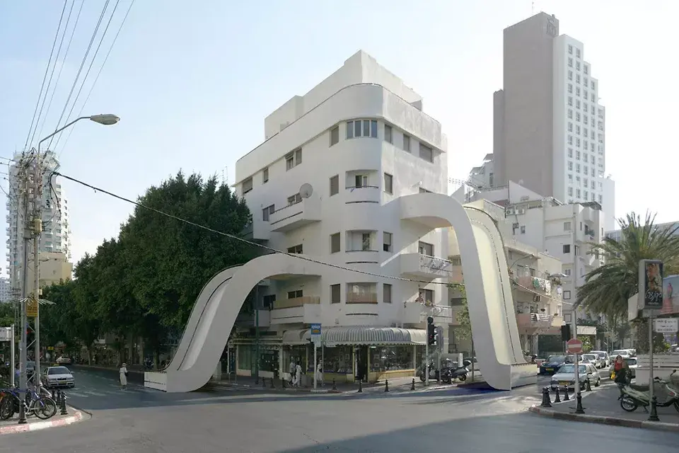 ¿Y qué opinás de esta construcción? Se llama Tongues y es una creación digital del fotógrafo Victor Enrich que invita a fantasear entre la arquitectura real y el sueño de las estructuras imposibles. Los balcones tienen forma de tobogan y conectan el interior del edifico con el exterior