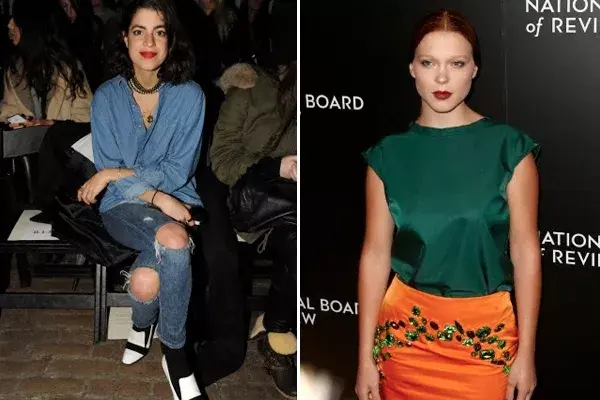 Leandra Medine, periodista y bloguera exitosa y Léa Seydoux, actriz francesa, también pertenecen al grupo de las personalidades que tienen un lugar asegurado en los front rows