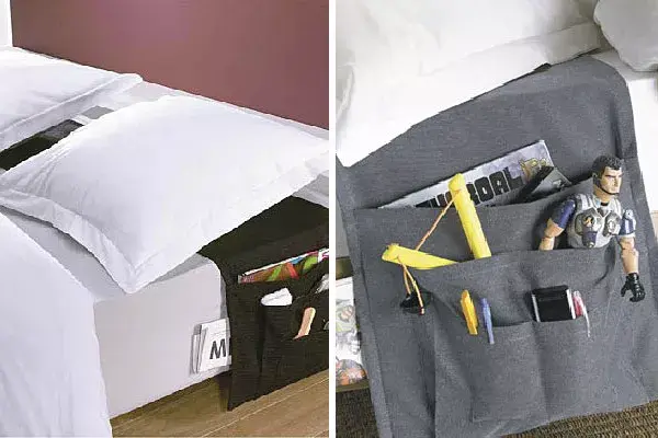 Bolsillos para la cama, para tener todo a mano sin necesidad de levantarte