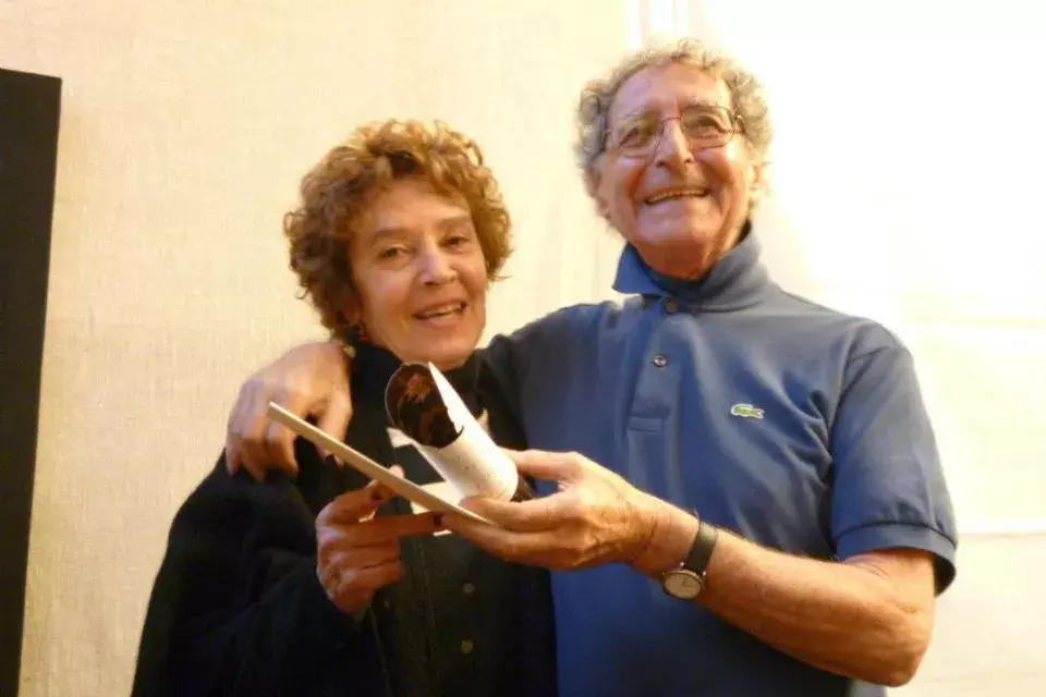 Odile Vuibert con el Maestro Antonio Pujía
