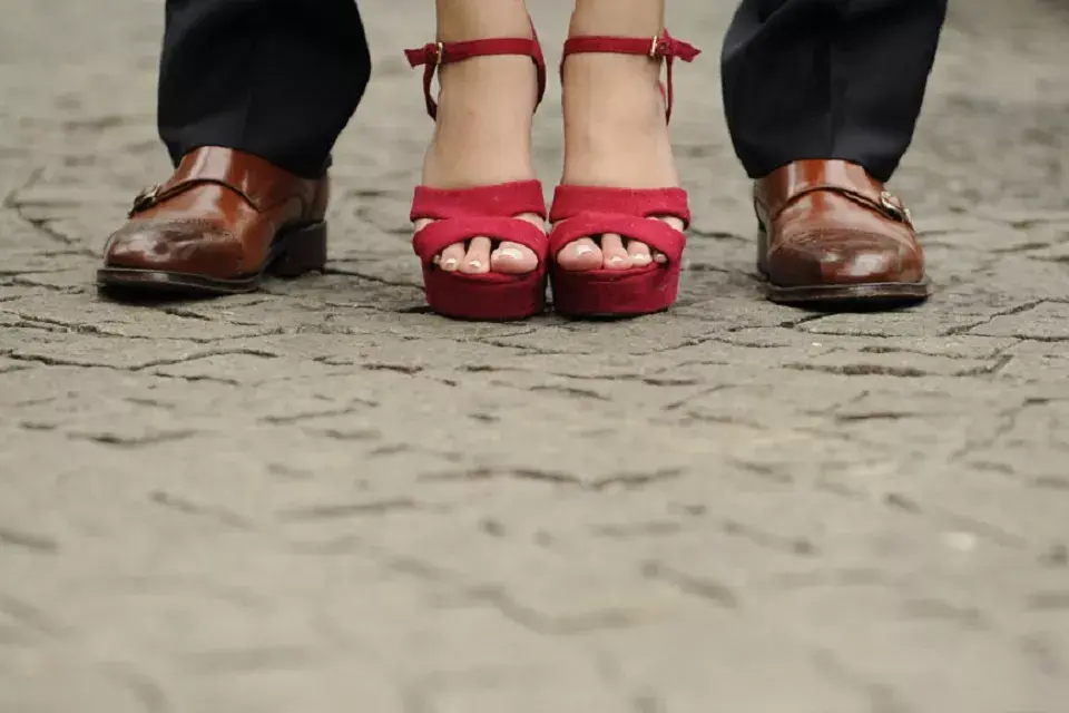 Foto post civil. Mis sandalias fucsias no pueden más