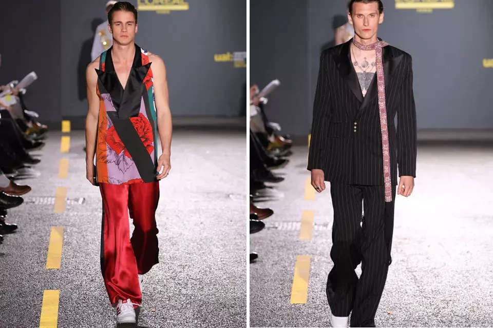 Diseños unisex, bordados en pedrería y  géneros brillantes