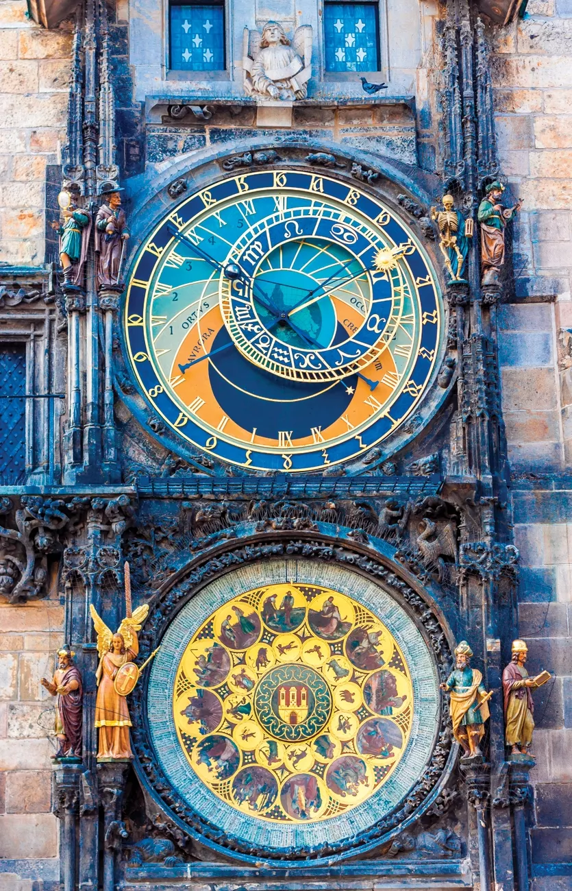 El famoso reloj astronómico (Staromestský Orloj, en checo), creación del maestro relojero Hanus.s 