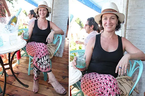 Con un look bien cómodo, Florencia Bas se relajó en el Chandon Bar. ¿Qué opinás de este equipo para una salida de fin de semana?