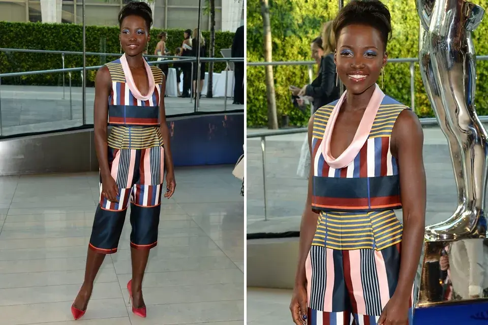 Lupita Nyong''''o con un mono muy colorido de Suno