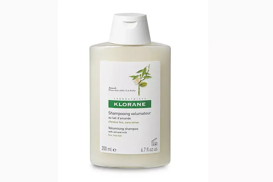 Shampoo voluminador a la leche de almendras, de Klorane (200ml, $37,60)