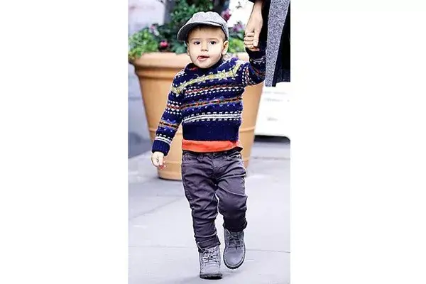 Famoso desde su nacimiento, dicen que el hijo de Miranda y Orlando es súper simpático con los fotógrafos