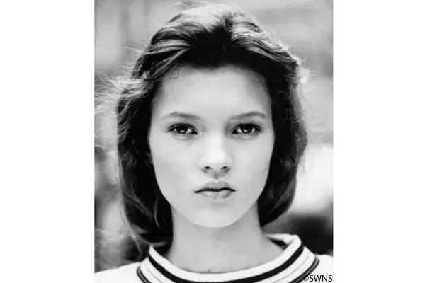 Una de las primeras fotos que hizo Kate como modelo