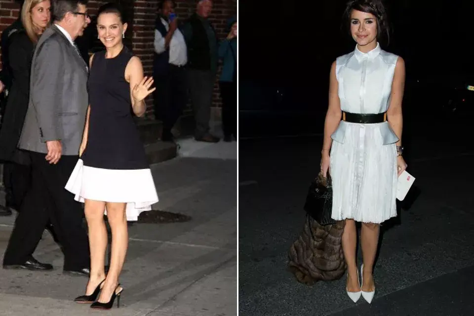 Natalia Portman y Mira Duma llevan el largo correcto de falda y vestido