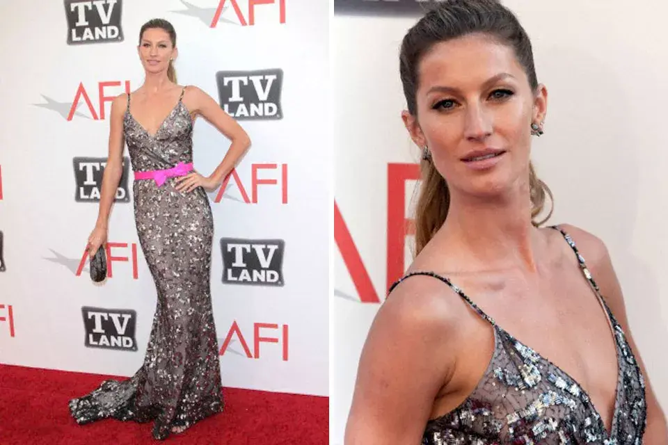 Gisele sobre la alfombra roja